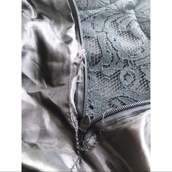 Sans Souci Medium Strapless Black Lace Dress - Picture 7 of 8